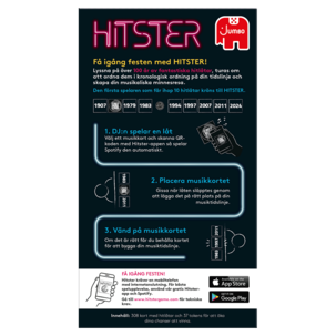 Hitster Musikquiz med 100 år av hits, från 15 år