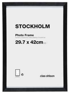 Fotoram Stockholm, svart