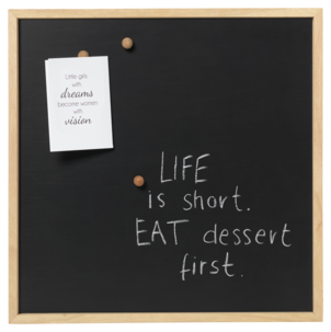 Magnetisk tavle med treramme 60 x 60 cm