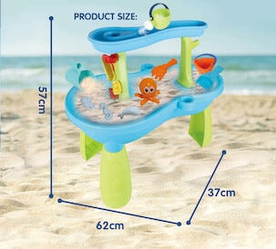 Lekbord för sand och vatten med tillbehör, från 3 år