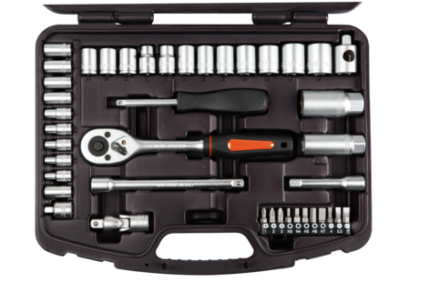 Hylsenøkkelsett, 42 deler