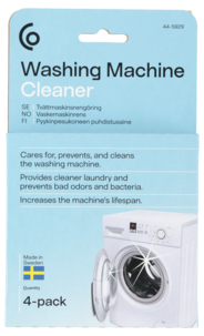 Rengjøringstabletter til vaskemaskin, 4-pakning