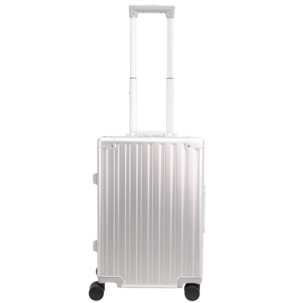 Kabinväska med 8 hjul, aluminium, grå, 56x38x22 cm