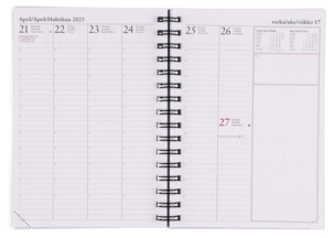Veckokalender 2024 / 2025 A5, spiralbunden