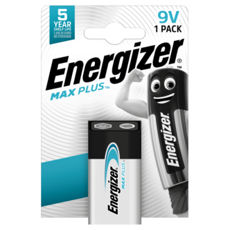 Energizer Max Plus 9 V-batteri, 1-pack
