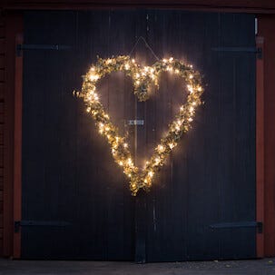 LED ljusslinga med svart kabel utomhus / inomhus, Northlight