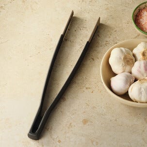 Stekepinsett i glassfiber og silikon svart, 30 cm