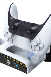 Exibel veggfeste PS5 med lading og RGB