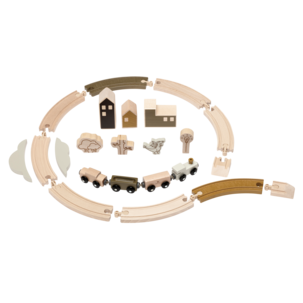 Micki Perinteinen junarata puuta, 23 osaa, yli 3-vuotiaille