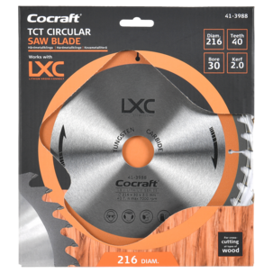 Cocraft LXC Pyörösahanterä akkujiirisahaan 216 x 30