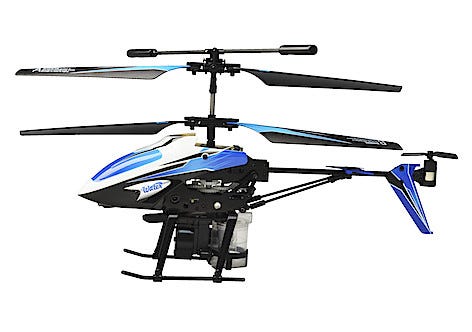 Vattensprutande radiostyrd helikopter