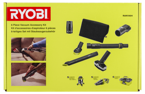 Ryobi RAKVA04 støvsugerkit, 6 deler