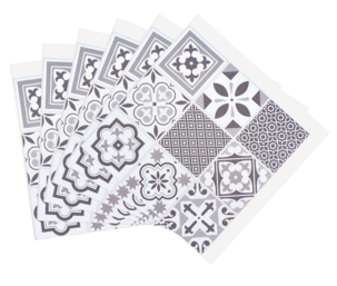 D-C-Fix selvklebende veggplater 30,5 × 30,5 cm, 6-pakning