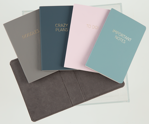 Anteckningsböcker A6, 4-pack