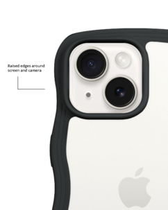 Holdit Wavy Case iPhone 16e, 15, 14, 13 mobilskal