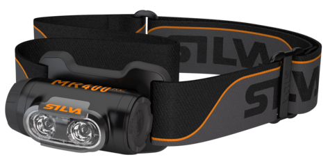 Silva MR400RC -otsalamppu, ladattava, 400 lm