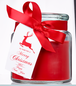 Duftlys i glasskrukke