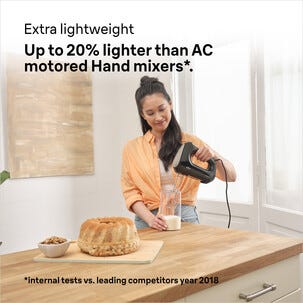 Braun MultiMix 2 håndmikser, visp og deigkrok, 2110, svart