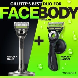 GilletteLabs Duo Face & Body barberhøvel, 2-pakning