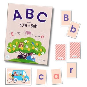 ABC med Elsa og Sam bokstavspill, fra 3 år