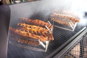 Landmann Smoker Barbeque, kullgrill og røykeovn i ett