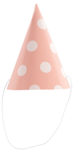 Partyhattar prickiga 10-pack