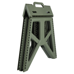 Hopfällbar pall grön plast, 45 cm