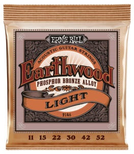 Ernie Ball Earthwood Light Acoustic 11–52 Teräskielet
