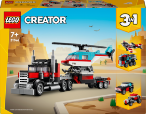 LEGO Creator 3-i-1 trailer med helikopter 31146, fra 7 år