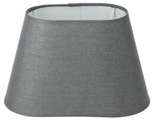 Northlight liten, oval lampeskjerm i stoff, 22 x 15 cm