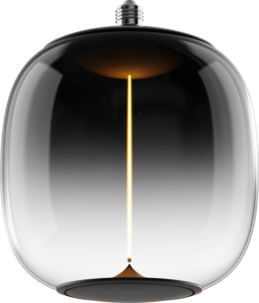 Smokey LED-lampa E27, magnetiskt filament, 25 cm