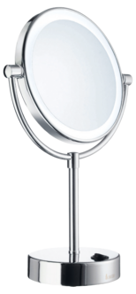 Smedbo Outline sminkspegel på fot med belysning
