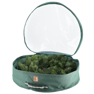 Förvaringsväska för julkrans och dekorationer grön, 50 cm