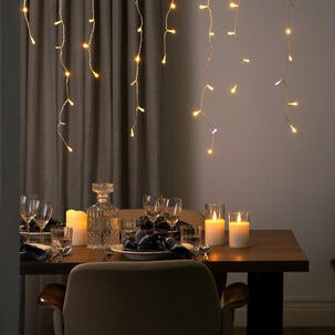 Glitrende istappslynge LED, Northlight, kan bygges ut