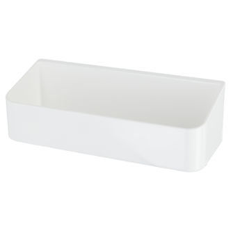 Badrumshylla plast vägg självhäftande 24 x 9,5 x 7,6 cm, vit