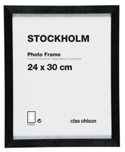 Fotoram Stockholm, svart