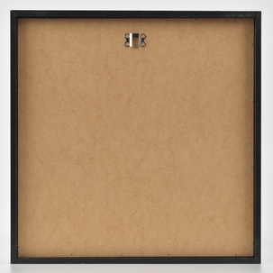 Svart spegel med träram, för vägg, kvadratisk, 40x40 cm