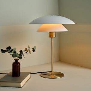 Northlight Alvar Pöytävalaisin metallia, 41 cm