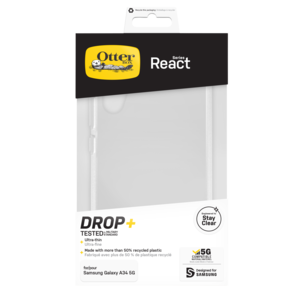 Mobildeksel Samsung Galaxy A34, Otterbox React Clear