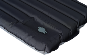 Uppblåsbart liggunderlag grå, 195×70×10 cm