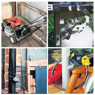 Masterlock Vaijerilukko ja avain 8420EURD, 450 cm