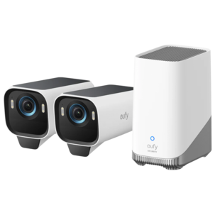 EufyCam S3 Pro overvåkningskamera 4K+ HomeBase S380, 2-pakning