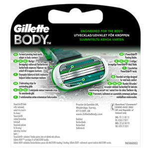 Rakblad Gillette Body