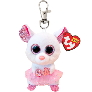 Ty Beanie Boos Clip nyckelring med gosedjur