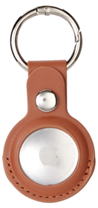 Anmiki Airtag-hållare med nyckelring, konstläder