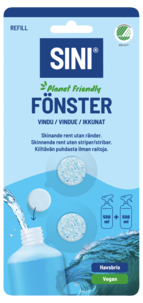 Sini refill vindusvask, 2-pakning