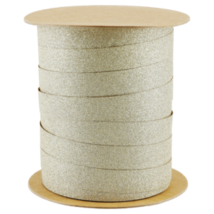 Presentband på rulle guld glitter 10 mm x 20 m