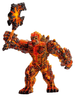 Schleich Eldrador Lava Golem aseineen, yli 7-vuotiaille