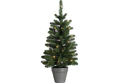 Julgran med LED-belysning, 90 cm