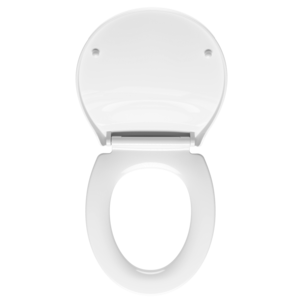 Myktlukkende toalettsete universal plast, hvit